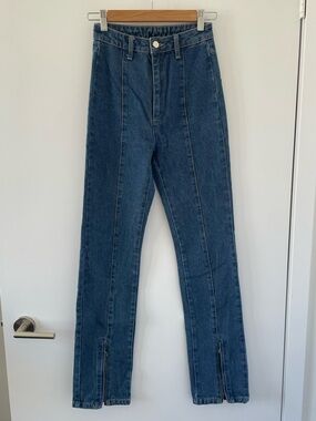 Rotate Birger Christensen Jada zip-ankle flared jeans